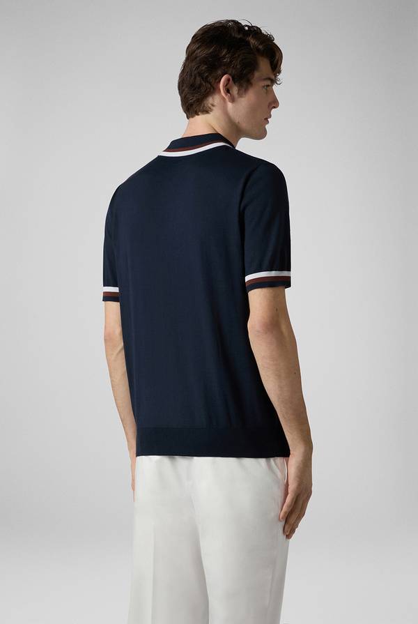 Lab. Pal Zileri Polo in maglia con dettagli a contrasto Novità