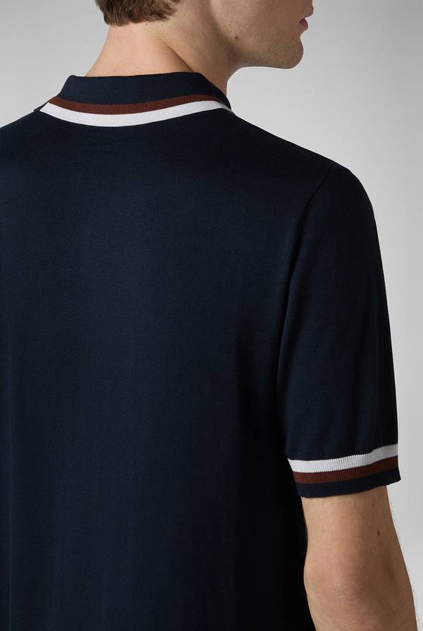 Lab. Pal Zileri Polo in maglia con dettagli a contrasto Novità