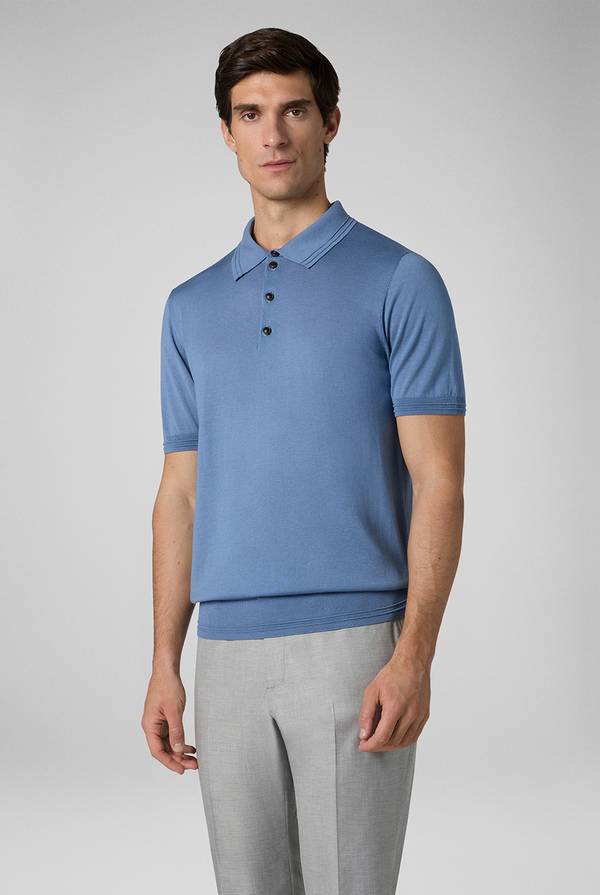 Lab. Pal Zileri Polo in cotone e tencel Presa