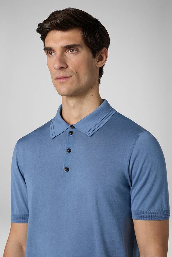 Lab. Pal Zileri Polo in cotone e tencel Presa