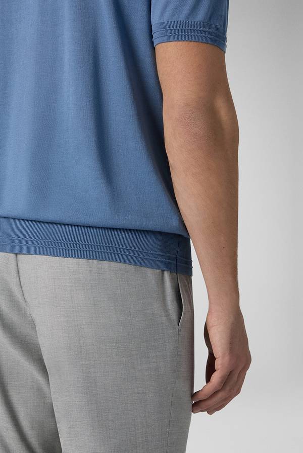 Lab. Pal Zileri Polo in cotone e tencel Presa