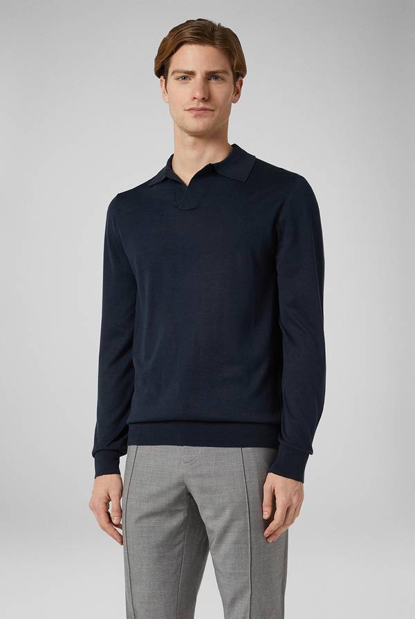 Lab. Pal Zileri Polo in maglia a maniche lunghe Sconto
