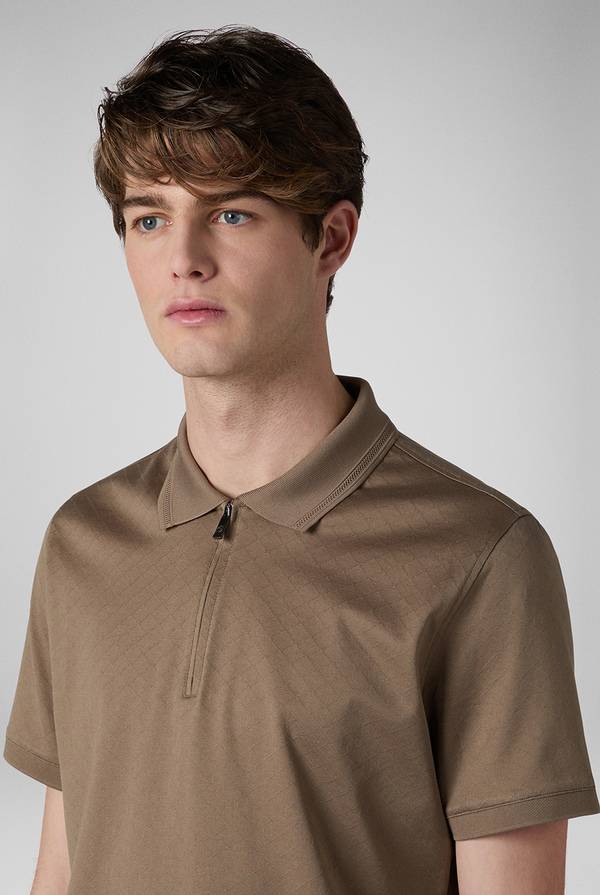 Lab. Pal Zileri Polo con monogramma allover Offerte