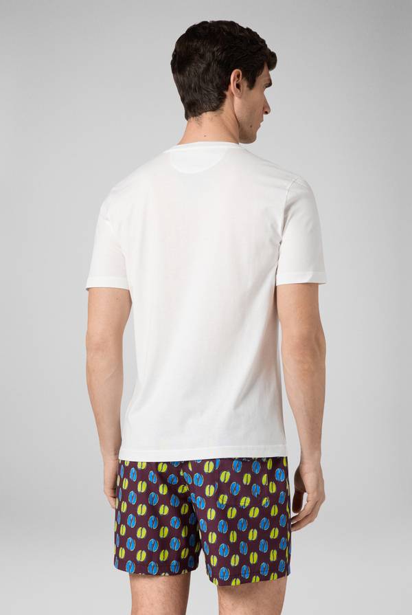 Lab. Pal Zileri tshirt in cotone con stampa astratta Promozione