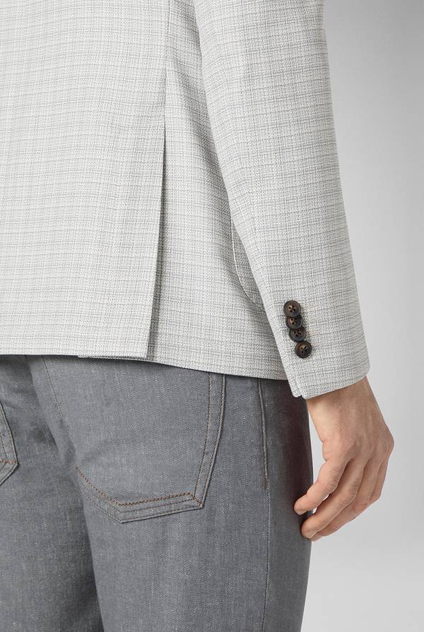 Lab. Pal Zileri Giacca Effortless con motivo micro check Qualità Garantita