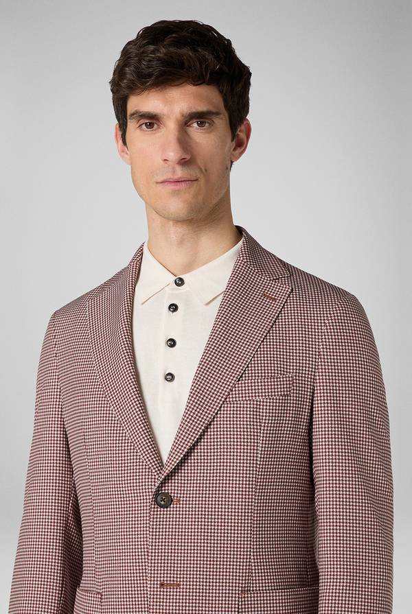 Lab. Pal Zileri Giacca Effortless in jersey con motivo pied de poule Negozi Online