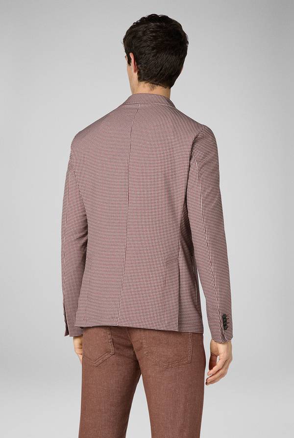 Lab. Pal Zileri Giacca Effortless in jersey con motivo pied de poule Negozi Online