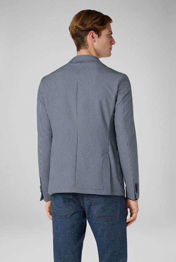 Lab. Pal Zileri Giacca Effortless in jersey con motivo pied de poule Promozione Limitata