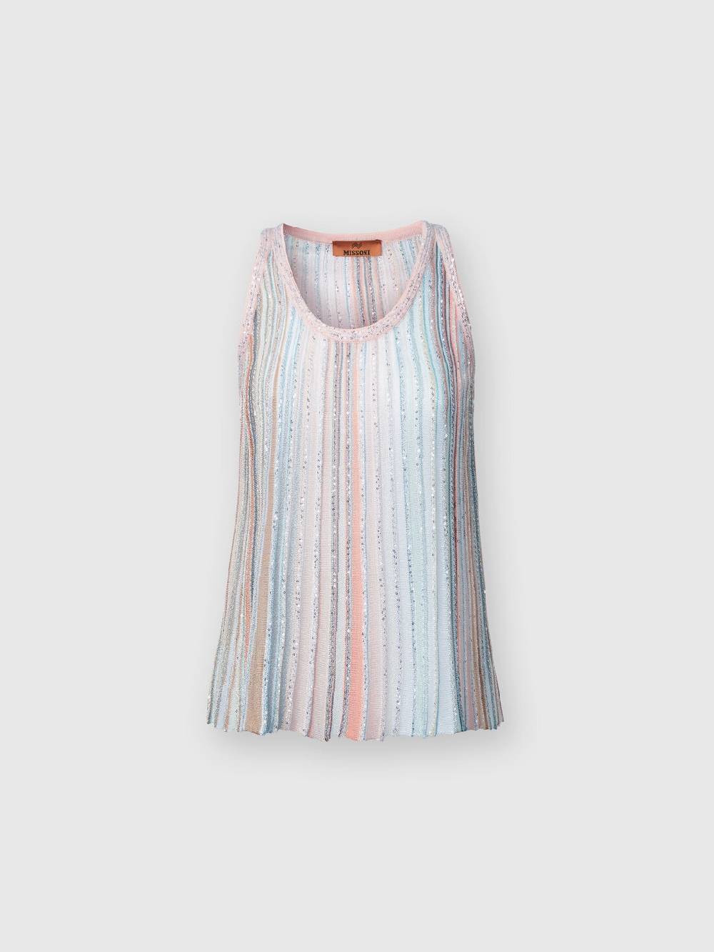 Missoni Canottiera in maglia a righe verticali con paillettes I Più Venduti