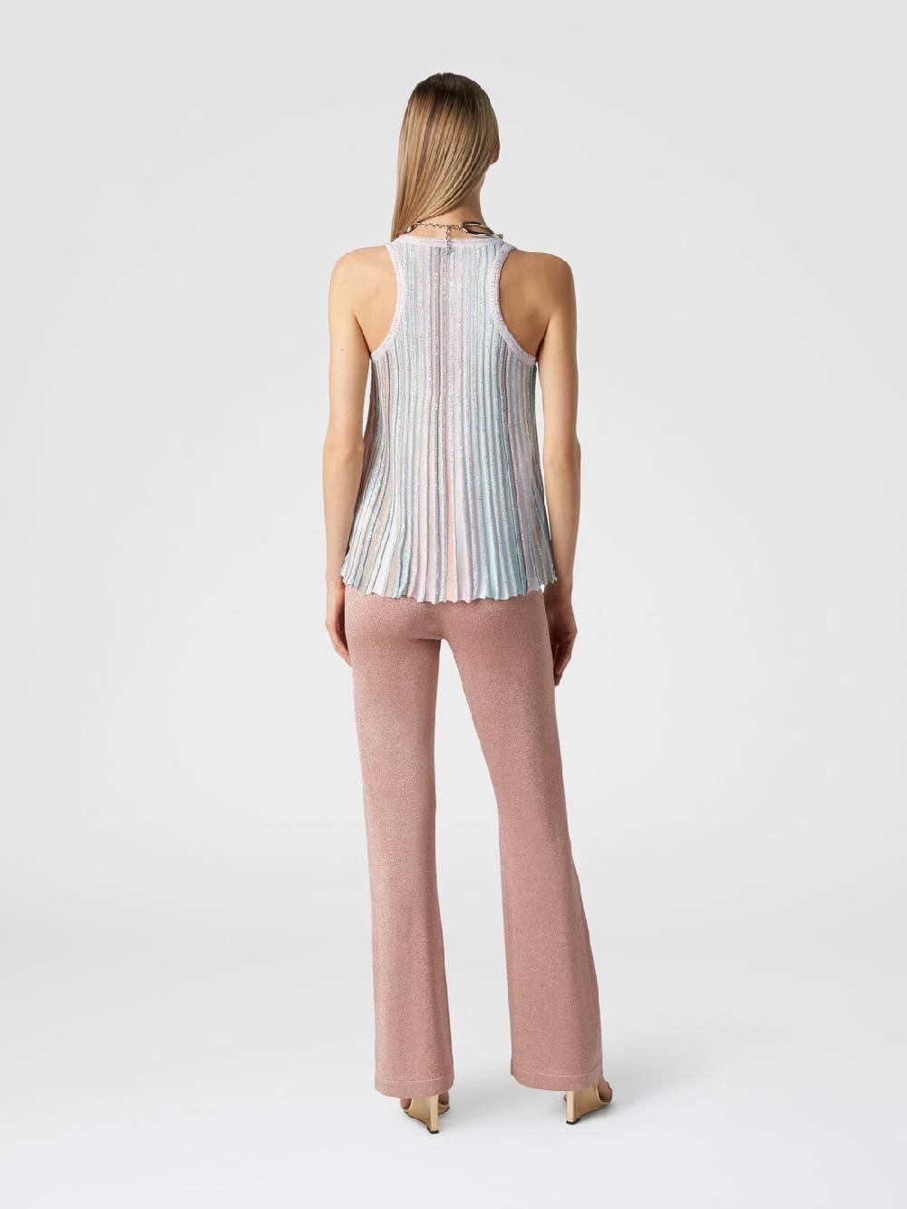 Missoni Canottiera in maglia a righe verticali con paillettes I Più Venduti