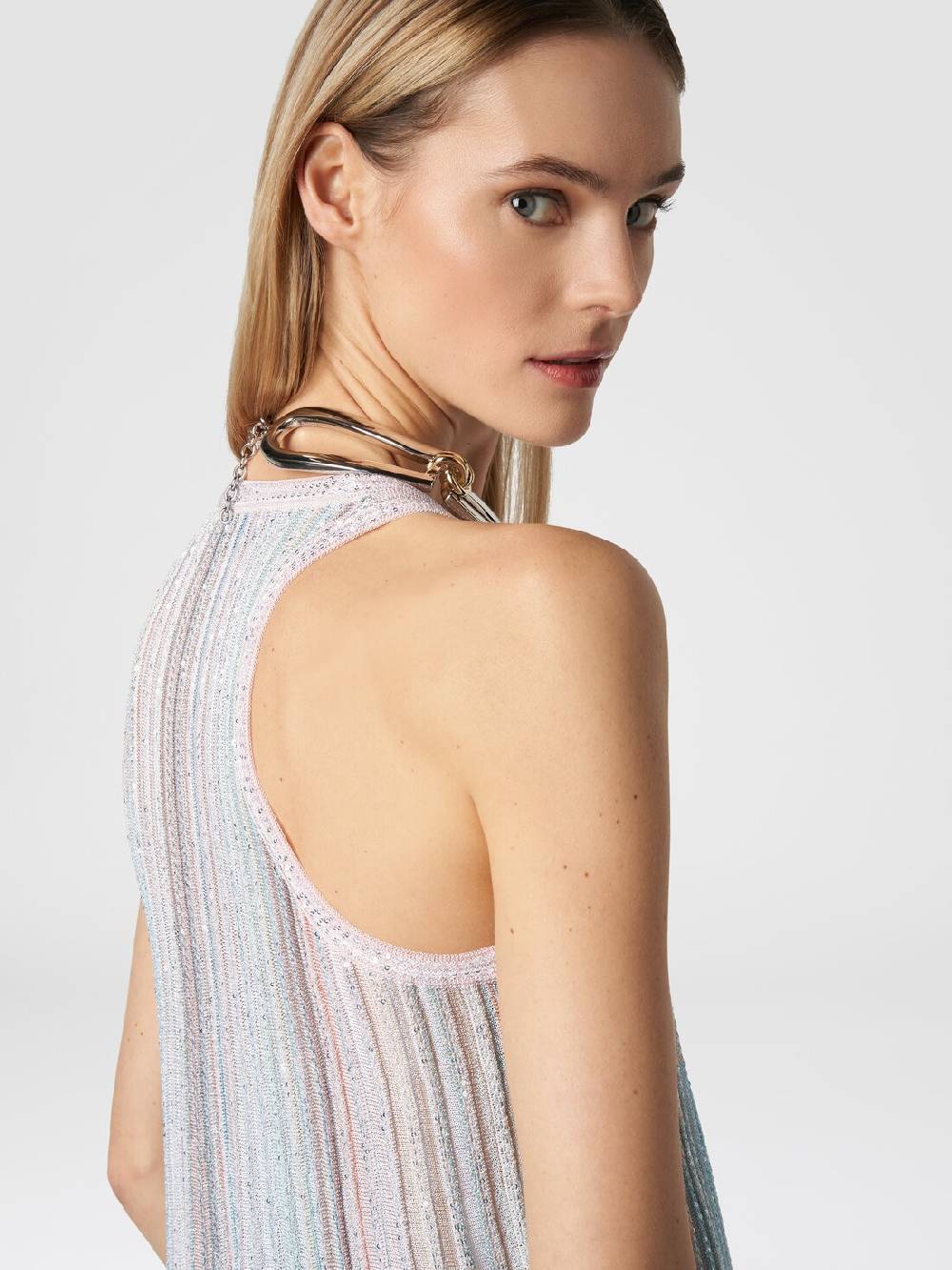 Missoni Canottiera in maglia a righe verticali con paillettes I Più Venduti