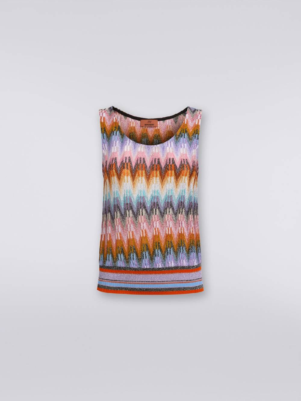 Missoni Top senza maniche in viscosa zig zag con lurex Acquista Ora