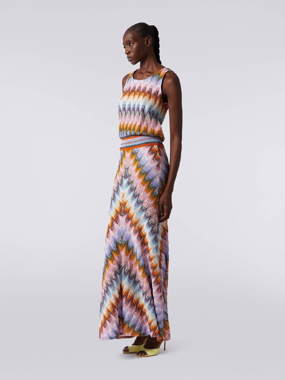 Missoni Top senza maniche in viscosa zig zag con lurex Acquista Ora