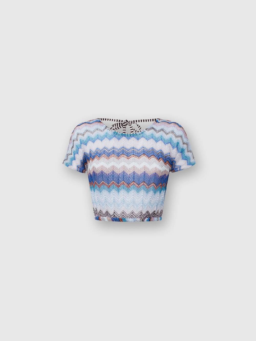 Missoni Crop top crochet con schiena scoperta Novità