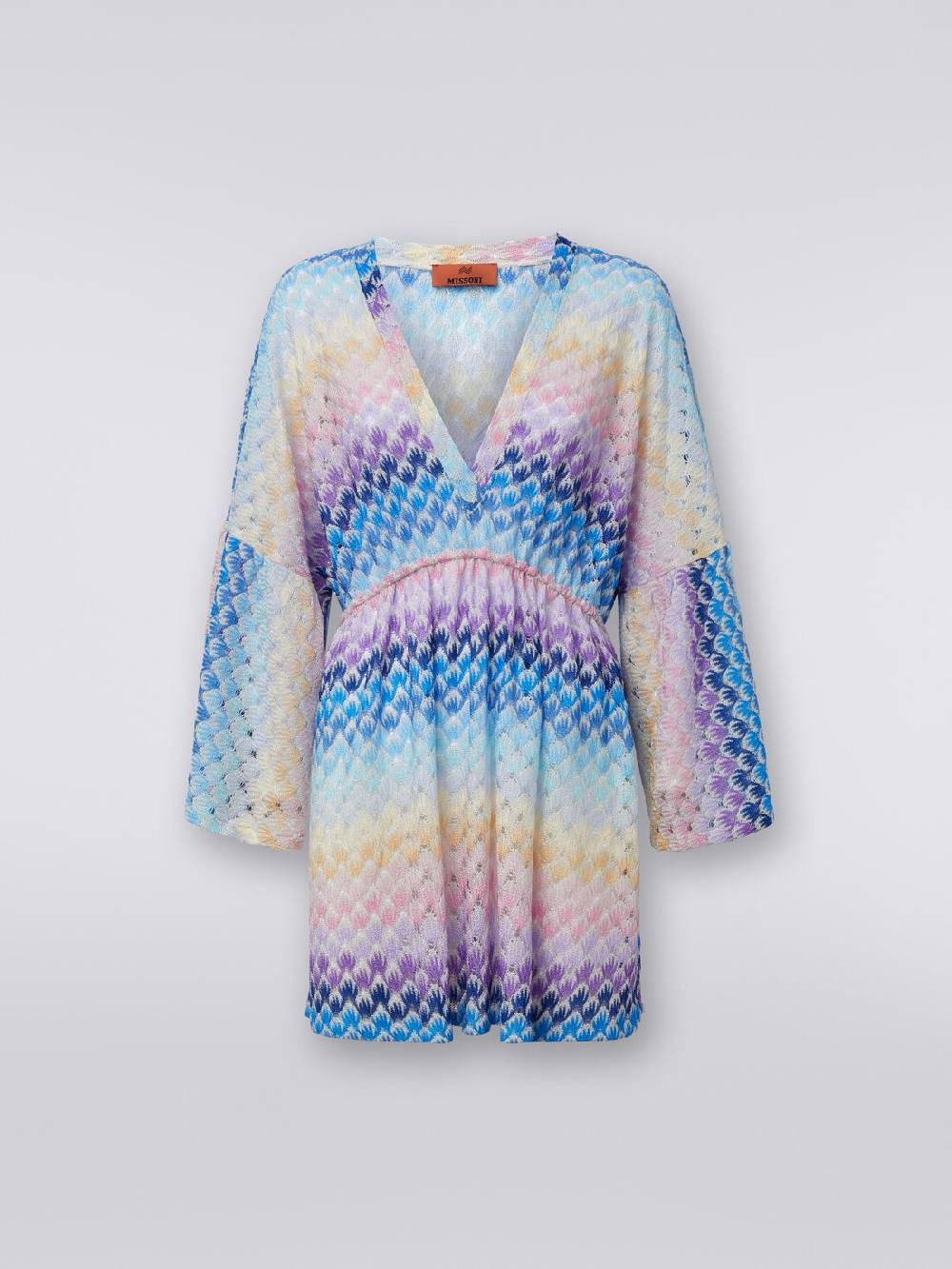 Missoni Caftano copricostume corto effetto pizzo con lurex Online