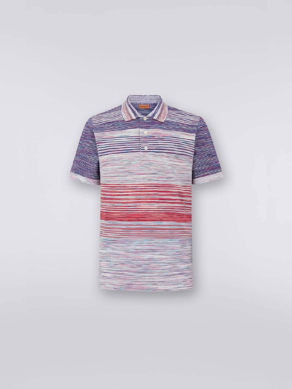 Missoni Polo in piquet di cotone fiammato Smaltimento dello stoccaggio
