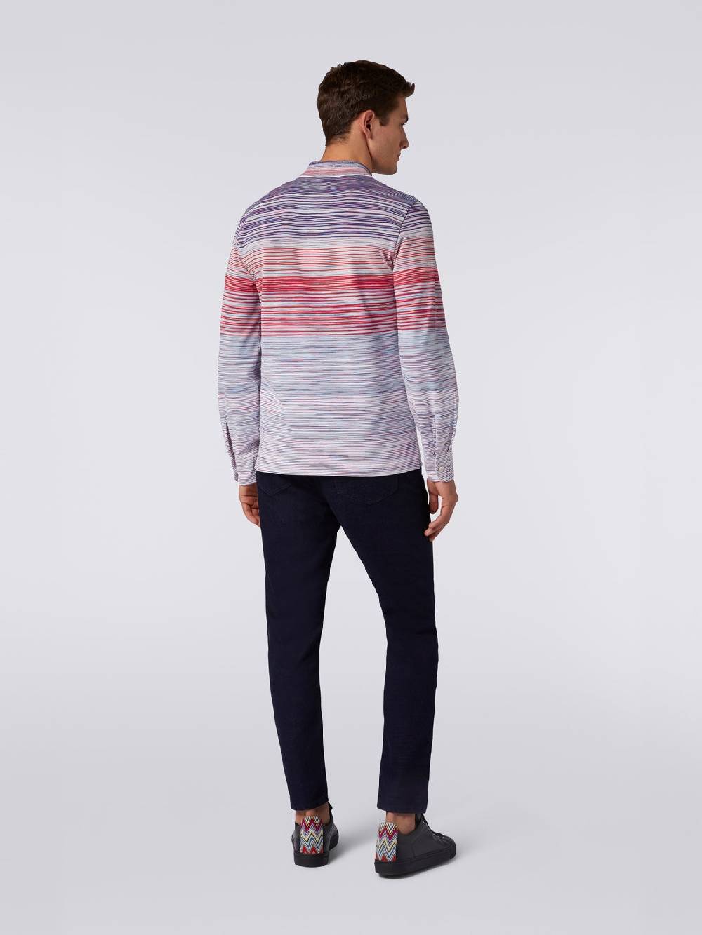 Missoni Polo a maniche lunghe in viscosa fiammata Hotsell