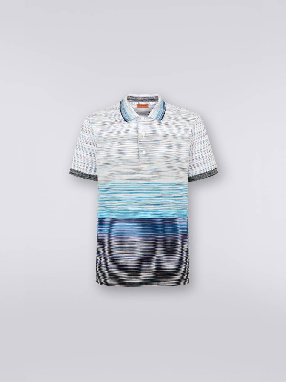 Missoni Polo in piquet di cotone fiammato Vendita Calda
