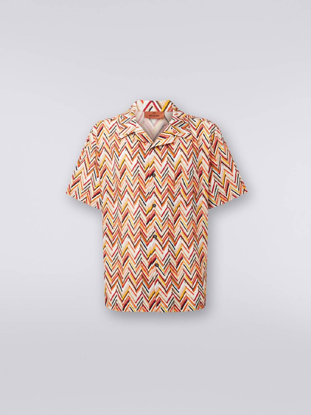 Missoni Camicia a maniche corte in viscosa con stampa zig zag I Più Venduti