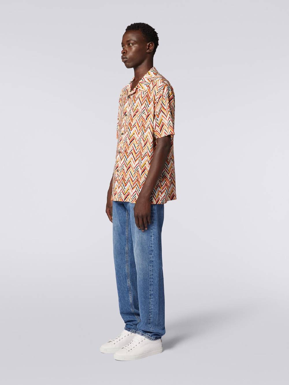 Missoni Camicia a maniche corte in viscosa con stampa zig zag I Più Venduti
