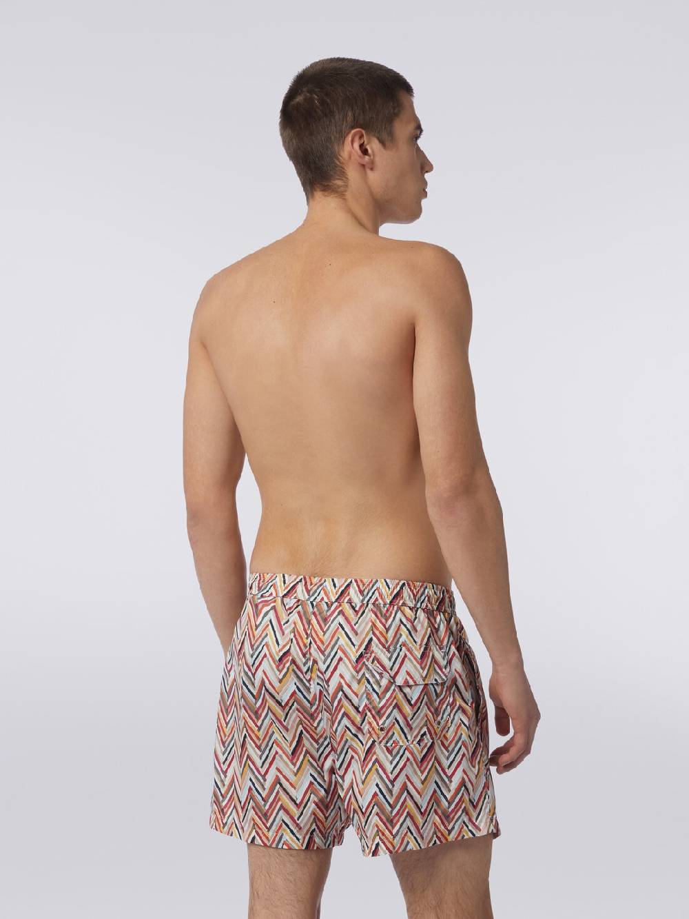Missoni Boxer mare con stampa zig zag effetto spennellate Vendite Flash