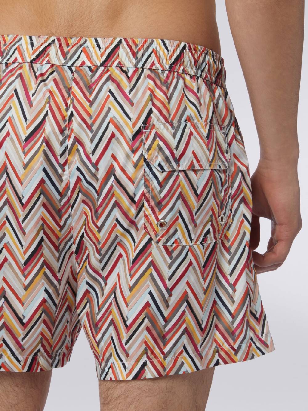 Missoni Boxer mare con stampa zig zag effetto spennellate Vendite Flash