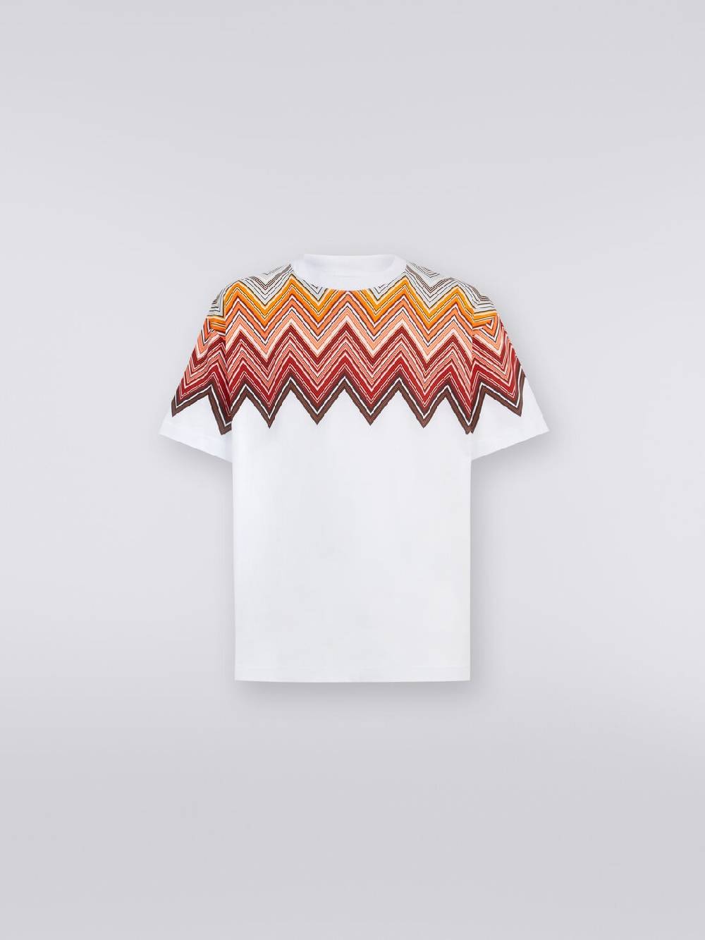 Missoni T-shirt oversize in cotone con stampa macro zig zag Negozio