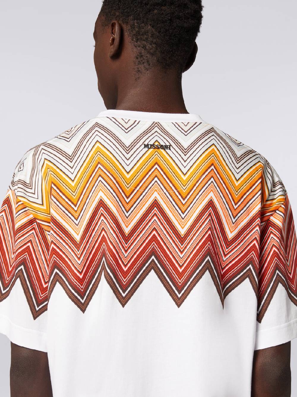 Missoni T-shirt oversize in cotone con stampa macro zig zag Negozio