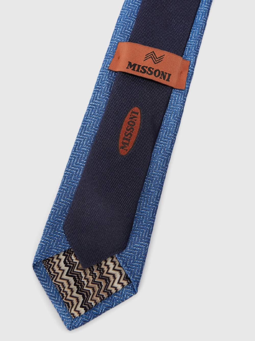 Missoni Cravatta in seta chevron Moda