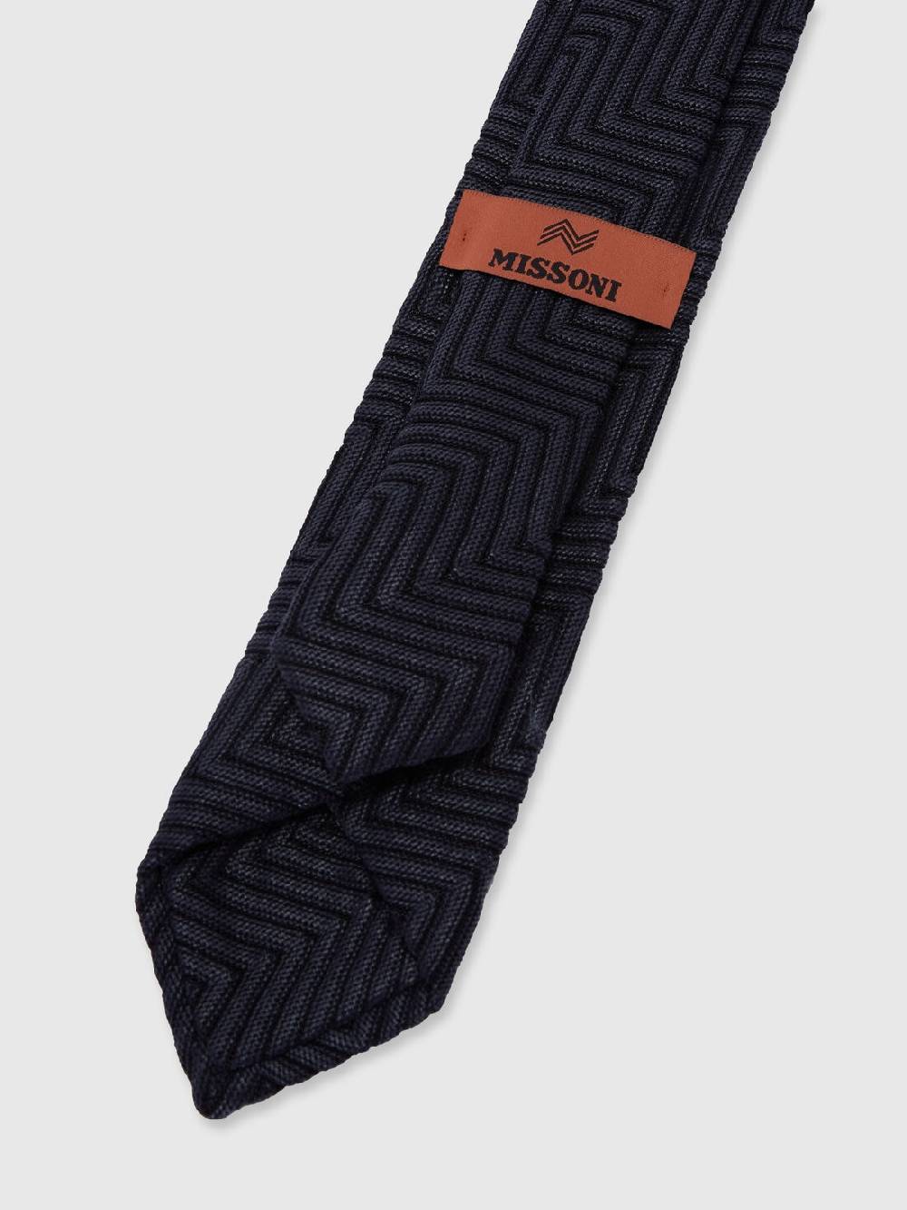 Missoni Cravatta in cotone e viscosa chevron 2025