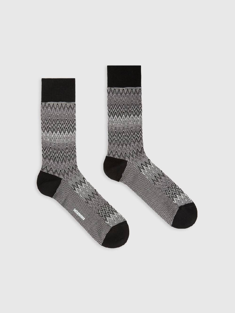 Missoni Calzini corti in misto cotone chevron 2025