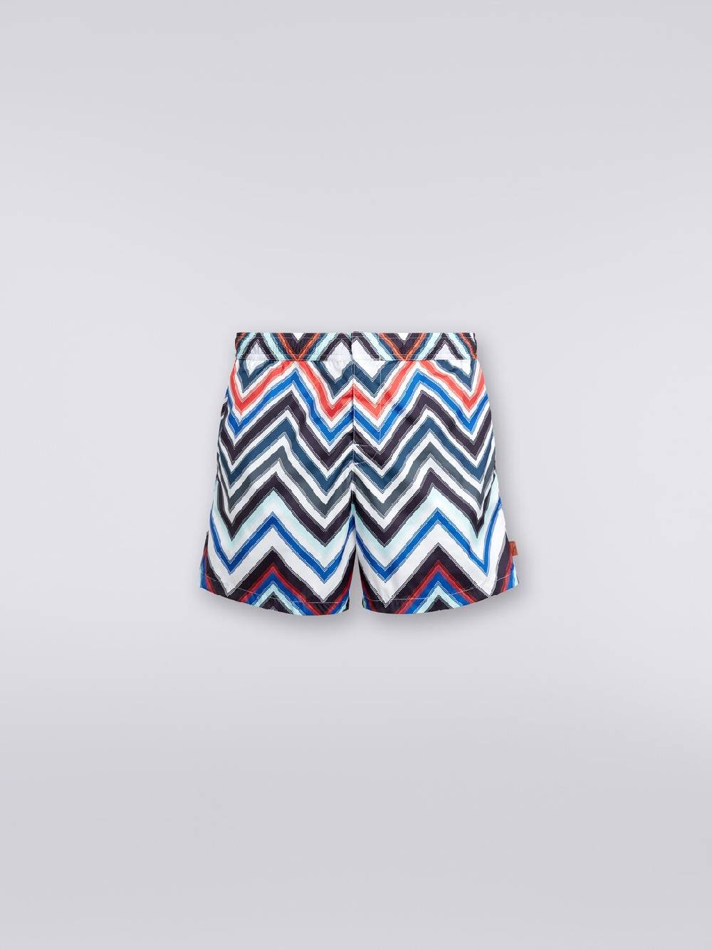 Missoni Boxer mare in nylon con macro-zig zag in gradazione Nuovo