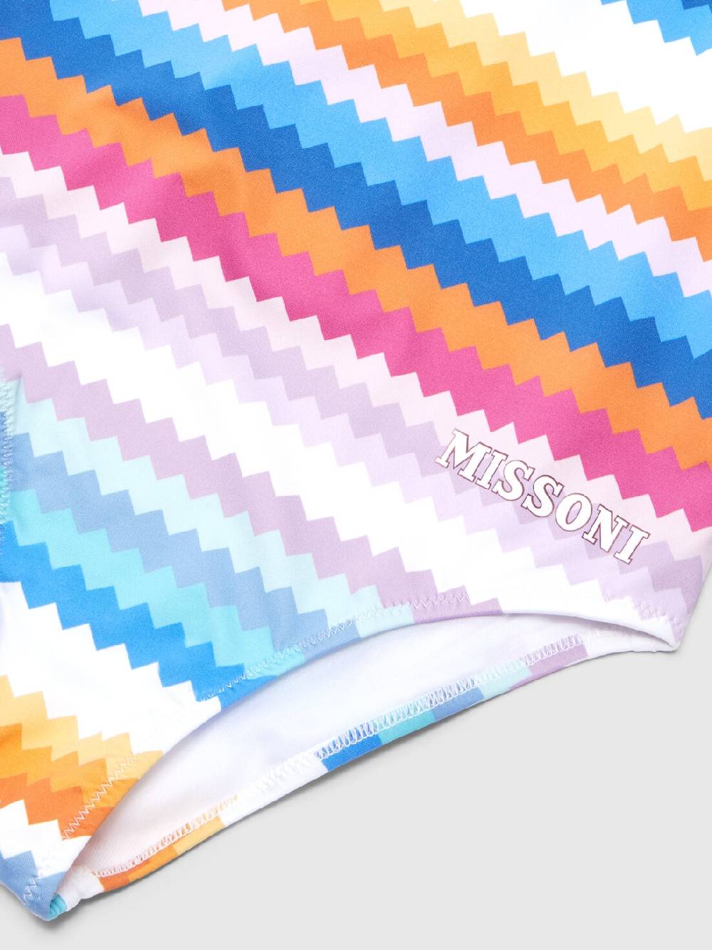 Missoni Costume intero zig zag con scritta logo Soddisfazione Garantita
