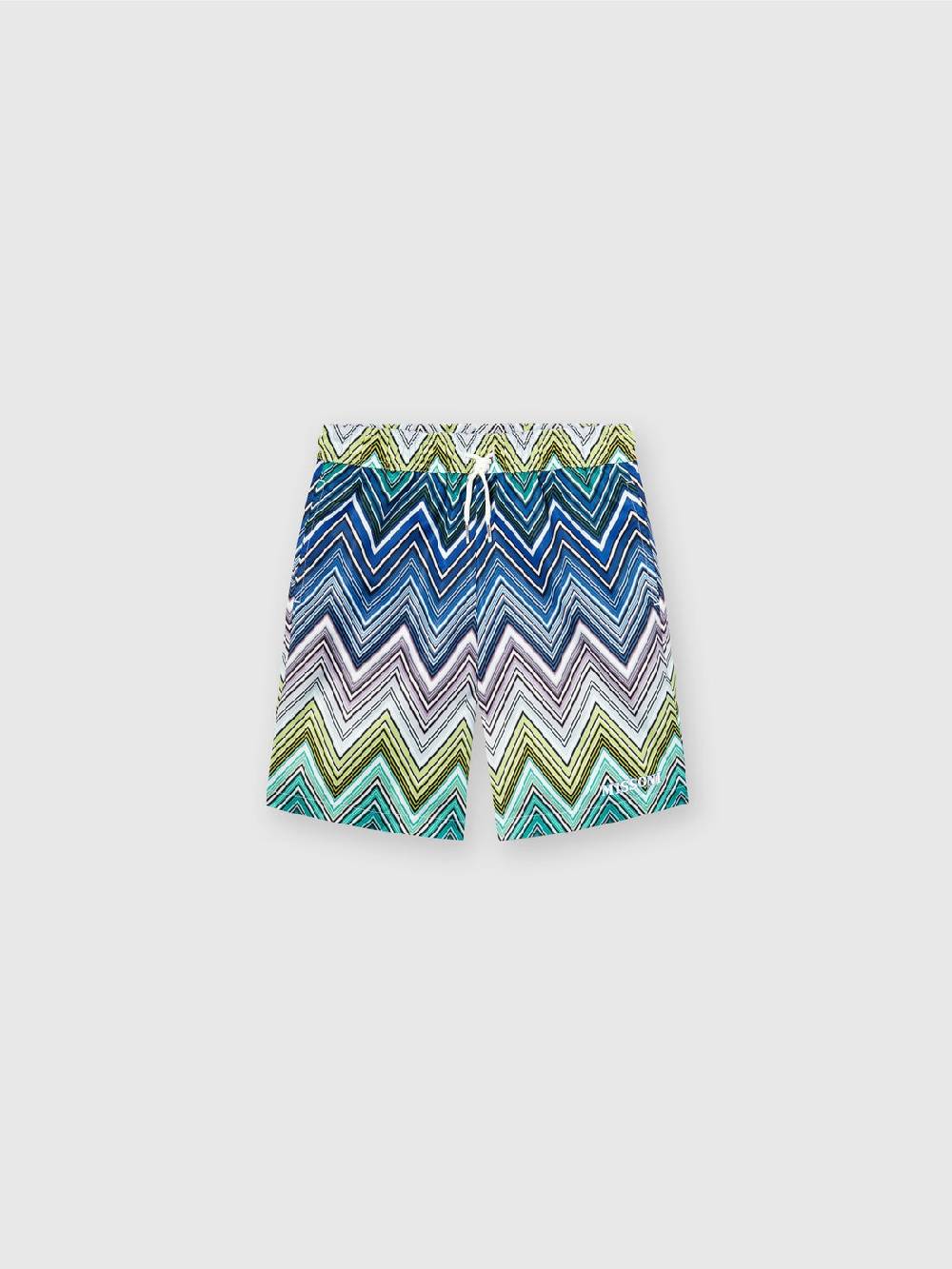 Missoni Boxer mare con motivo chevron e scritta logo Consegna Veloce