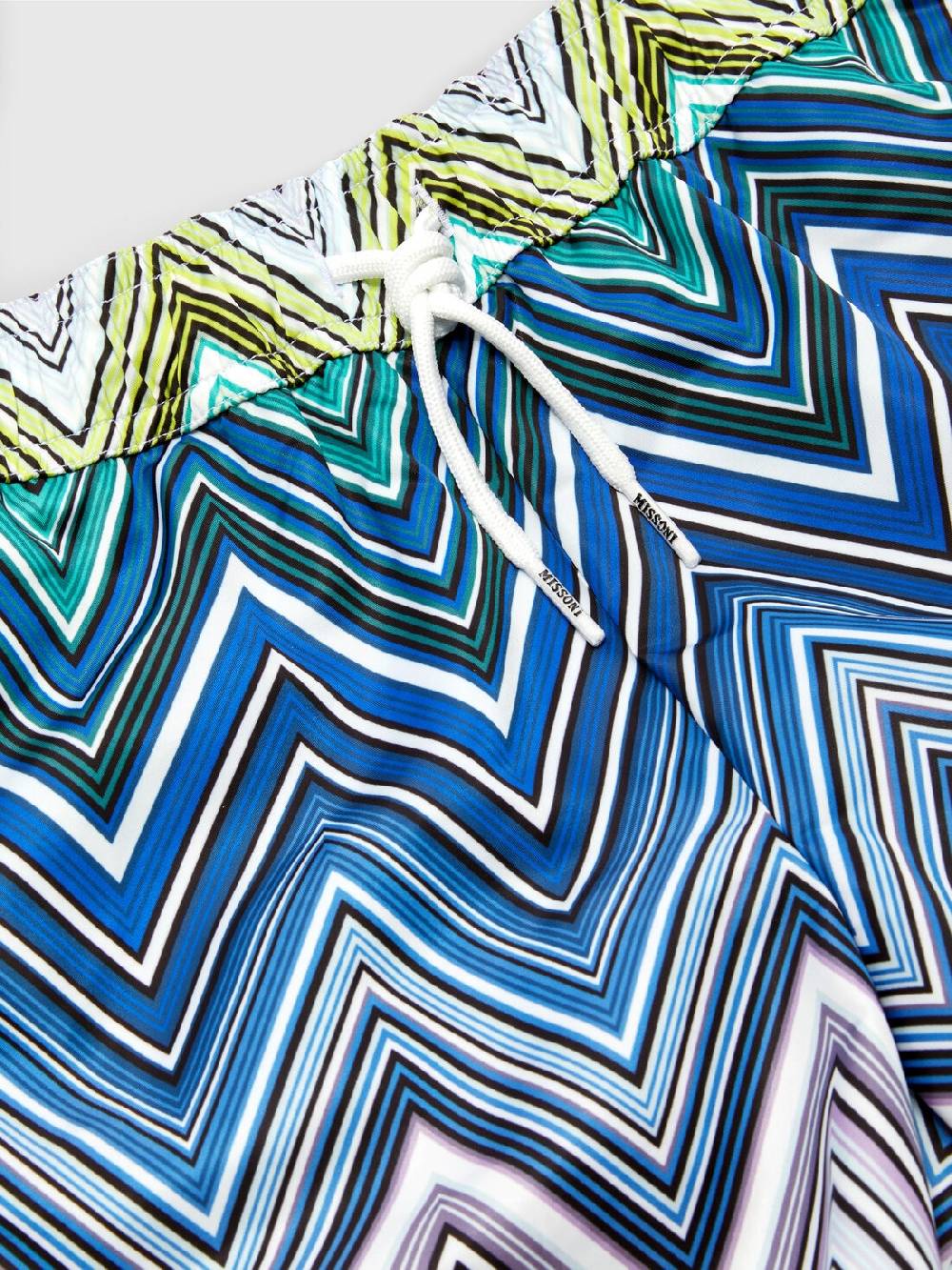 Missoni Boxer mare con motivo chevron e scritta logo Consegna Veloce
