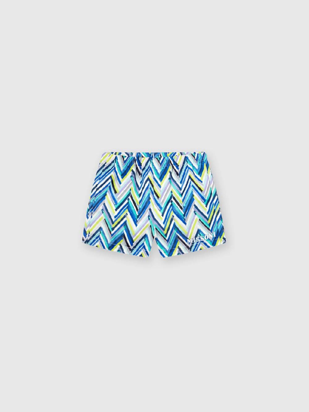 Missoni Boxer mare con stampa zig zag e scritta logo Promozione Limitata