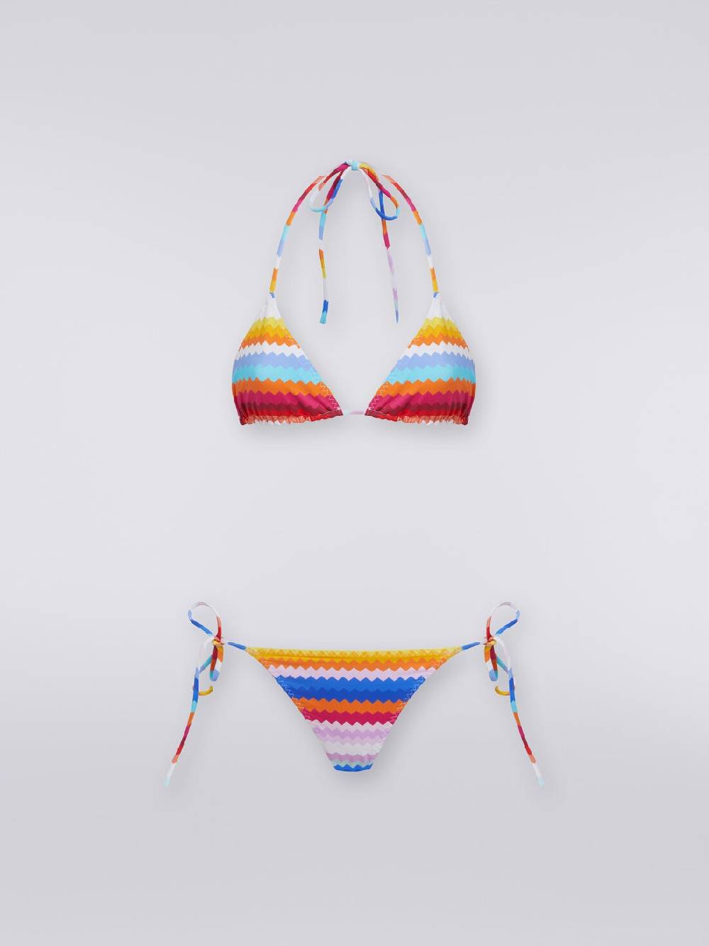 Missoni Bikini in nylon stretch stampa zig zag Presa