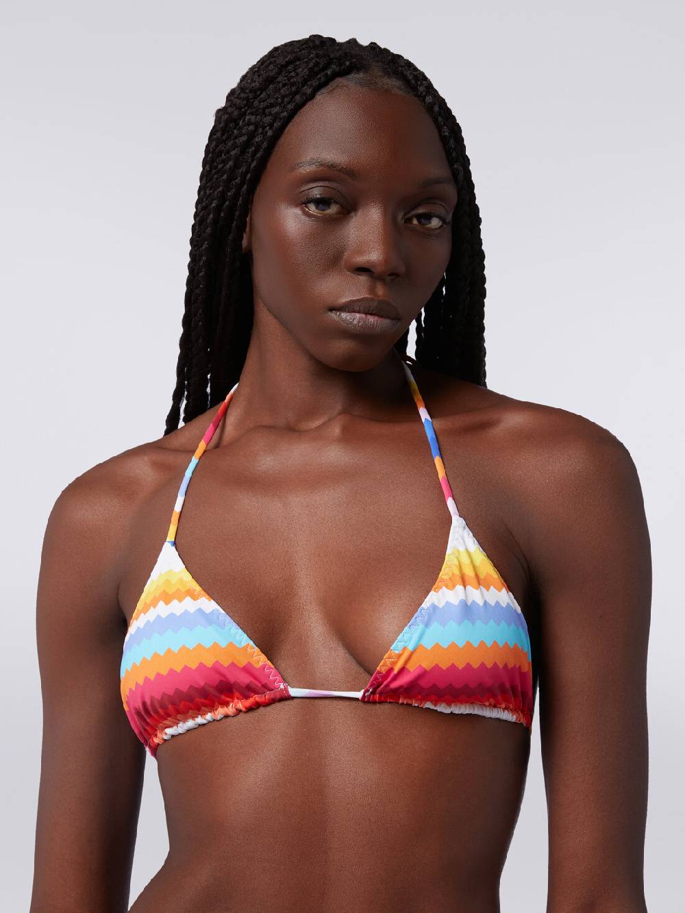 Missoni Bikini in nylon stretch stampa zig zag Presa