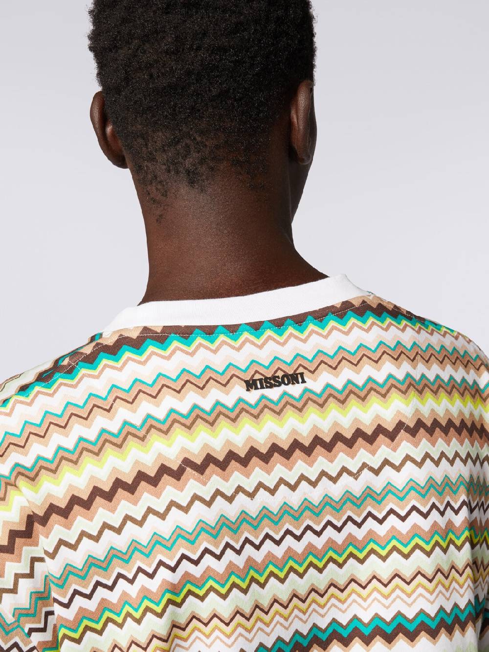 Missoni T-shirt oversize in cotone con stampa zig zag Economico