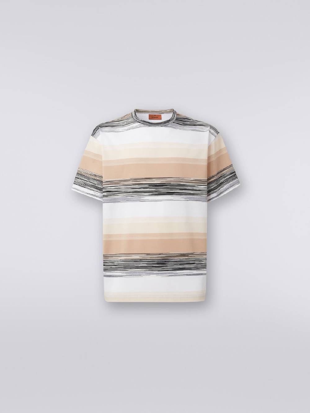 Missoni T-shirt a maniche corte in cotone con inserti fiammati Outlet