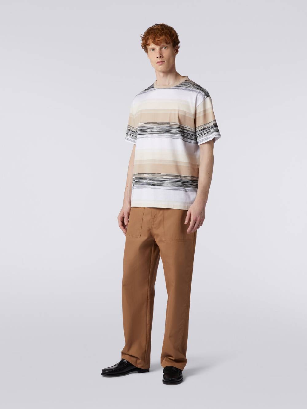 Missoni T-shirt a maniche corte in cotone con inserti fiammati Outlet