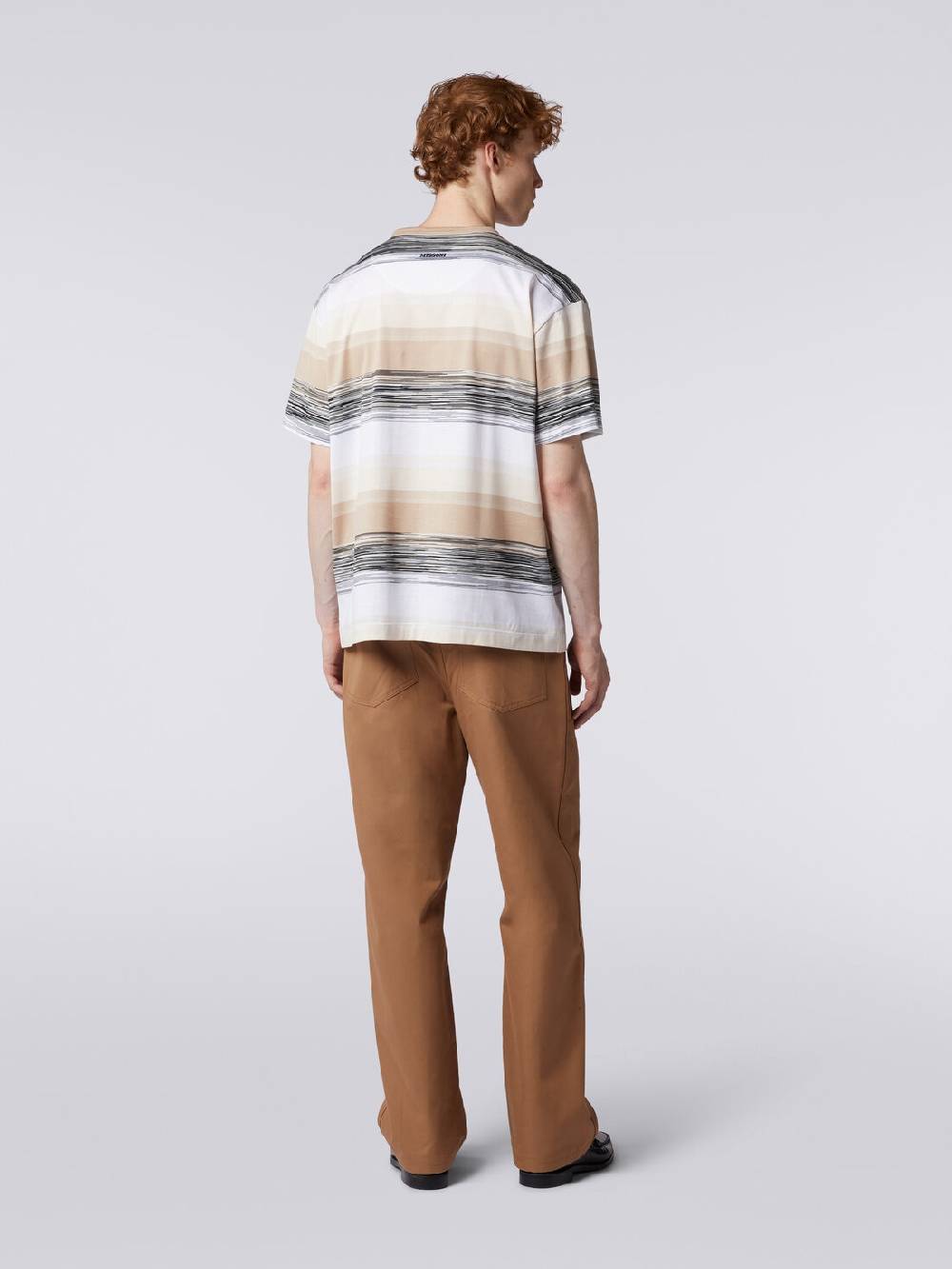 Missoni T-shirt a maniche corte in cotone con inserti fiammati Outlet