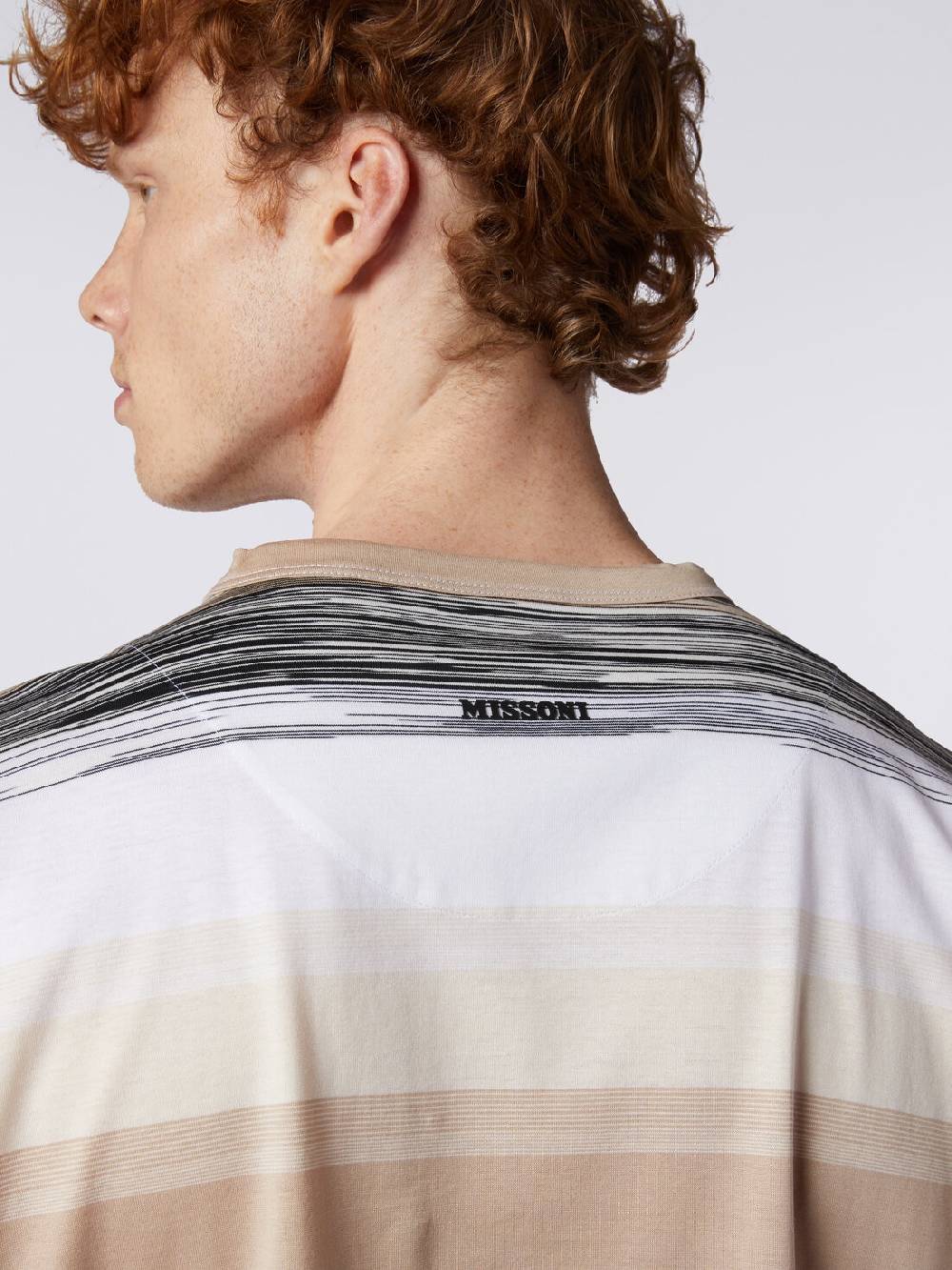 Missoni T-shirt a maniche corte in cotone con inserti fiammati Outlet