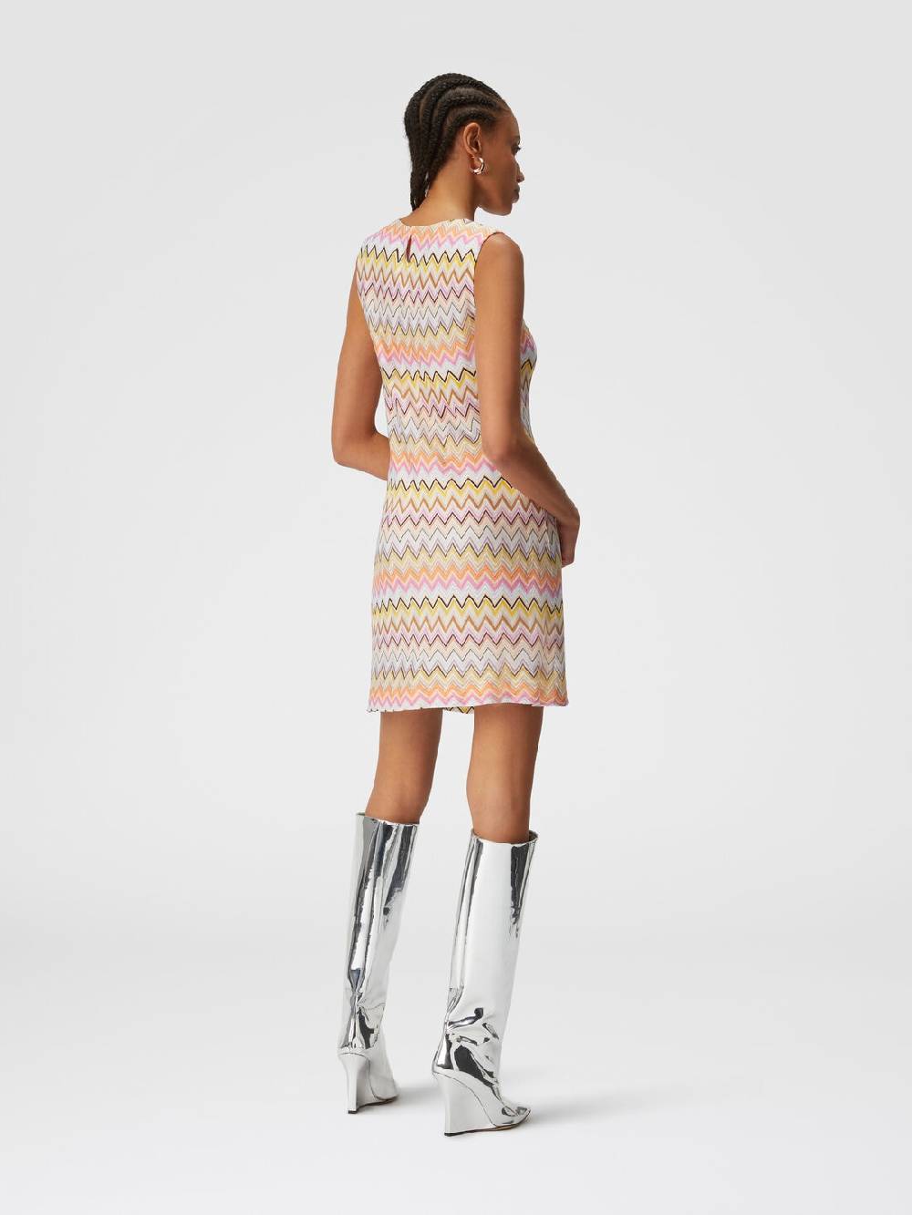 Missoni Mini-abito senza maniche in viscosa zig zag Vendite Flash