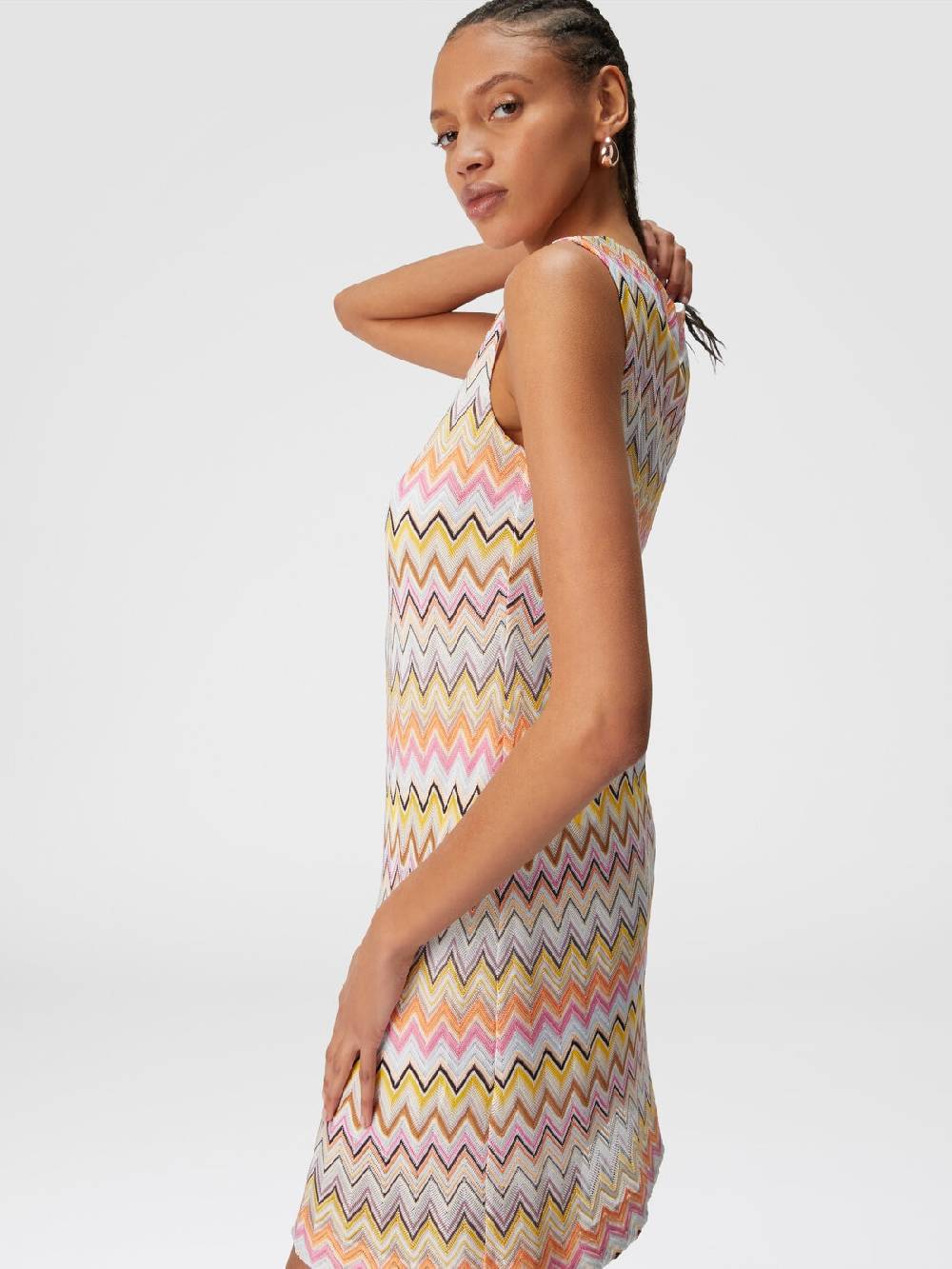 Missoni Mini-abito senza maniche in viscosa zig zag Vendite Flash