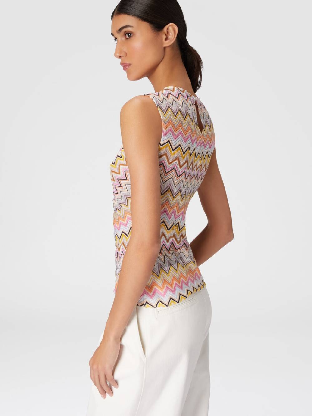 Missoni Top senza maniche con scollatura arricciata Negozio