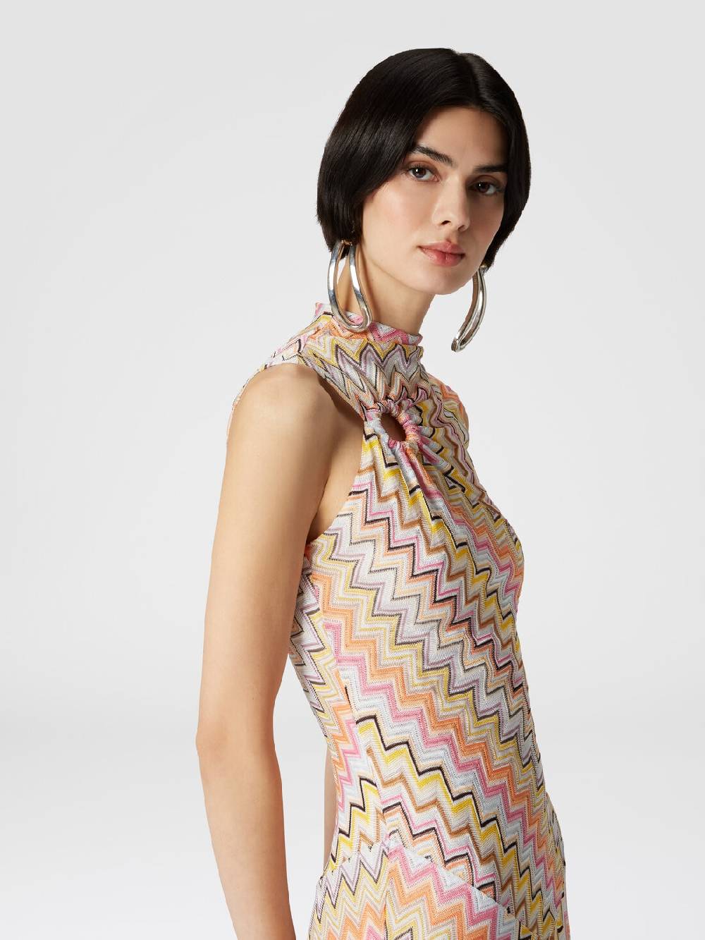 Missoni Abito lungo senza maniche con scollatura arricciata In Saldo
