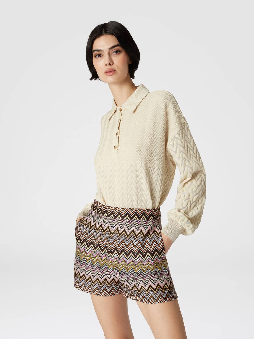 Missoni Shorts in viscosa zig zag Moda