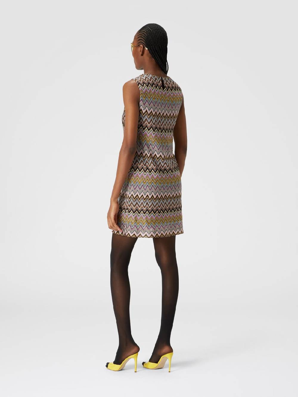 Missoni Mini-abito senza maniche in viscosa zig zag 2025