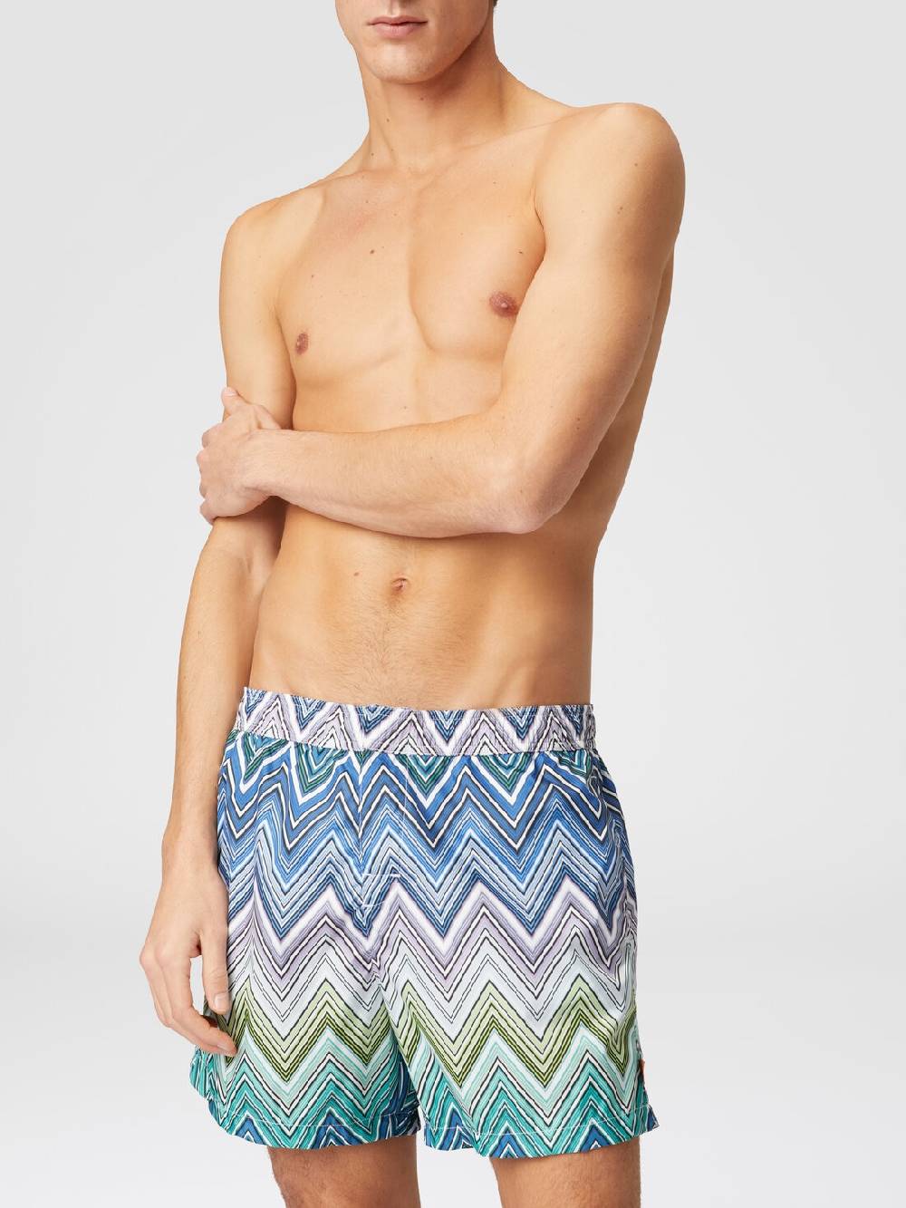 Missoni Boxer mare con stampa macro zig zag 2025